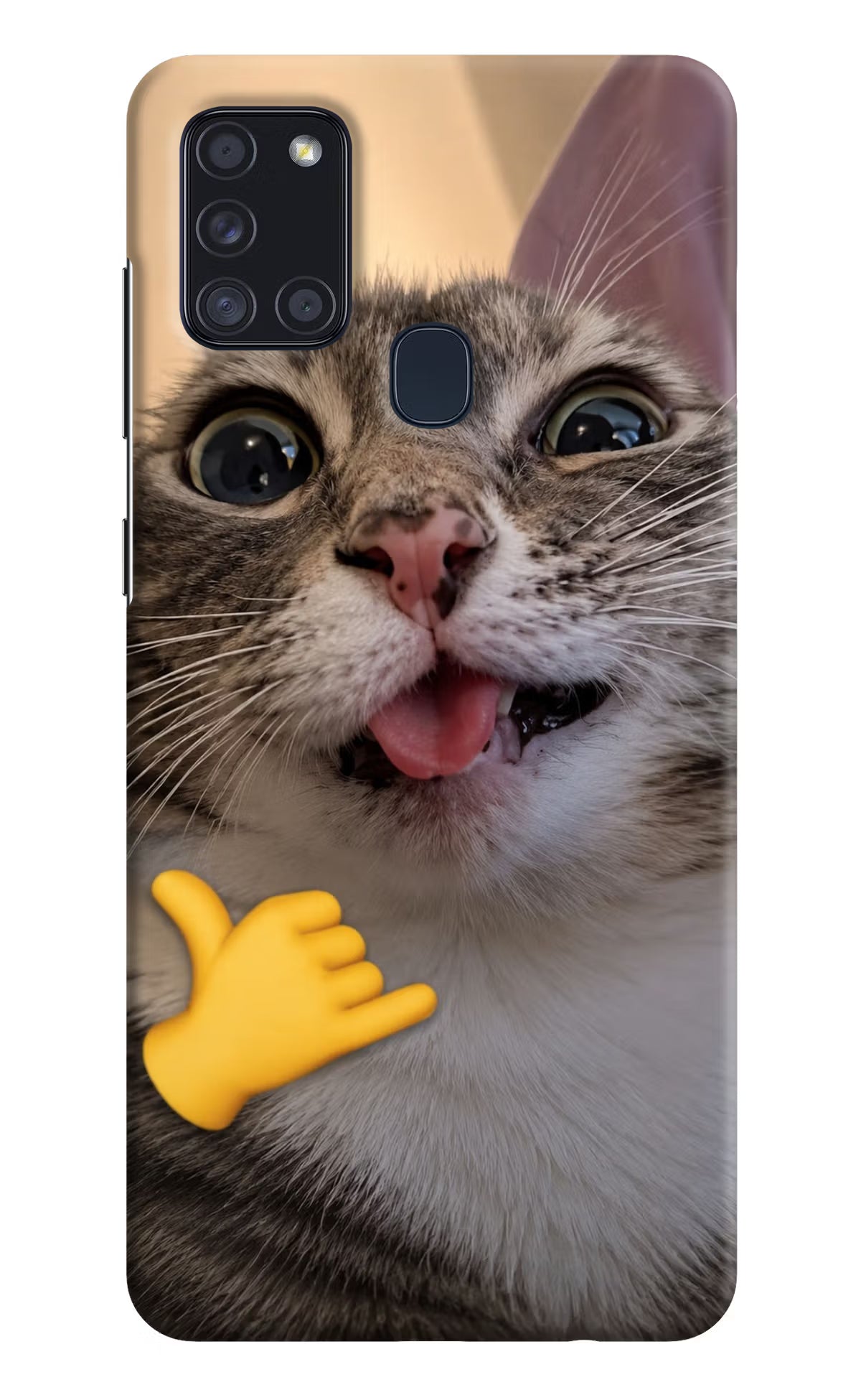 Silly Cat Call Samsung A21s Back Cover