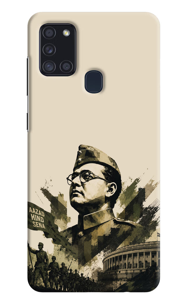 Netaji Rising Samsung A21s Hard Case Back Cover by Casekaro