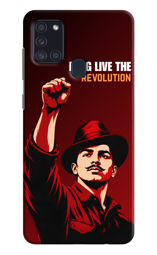 Bhagat Singh Revolution Samsung A21s Hard Case Back Cover by Casekaro