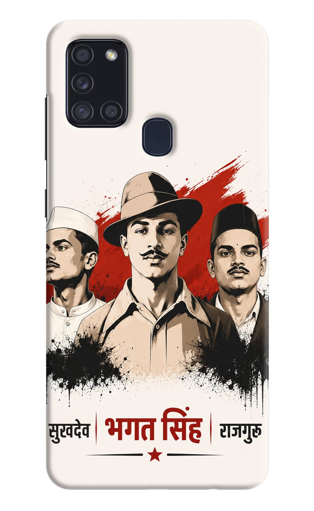 Bhagat Singh Trio Samsung A21s Hard Case Back Cover by Casekaro