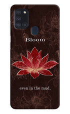 Bloom Samsung A21s Hard Case Back Cover by Casekaro