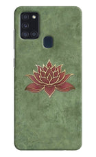 Lotus Grace Samsung A21s Hard Case Back Cover by Casekaro
