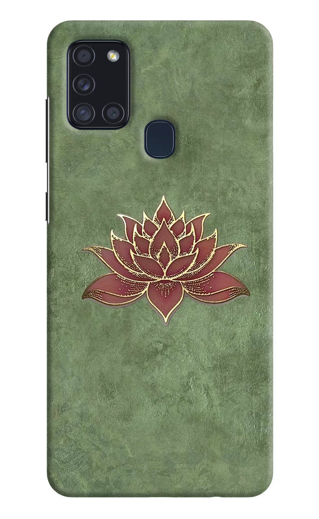 Lotus Grace Samsung A21s Hard Case Back Cover by Casekaro