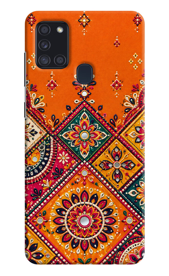 Kutch Glow Samsung A21s Hard Case Back Cover by Casekaro