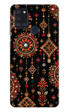 Boho Noir Samsung A21s Hard Case Back Cover by Casekaro