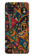 Folk Print Samsung A21s Hard Case Back Cover by Casekaro