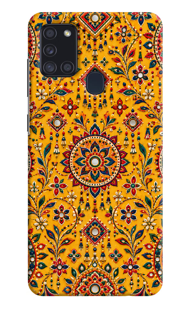 Sunlit Aura Samsung A21s Hard Case Back Cover by Casekaro