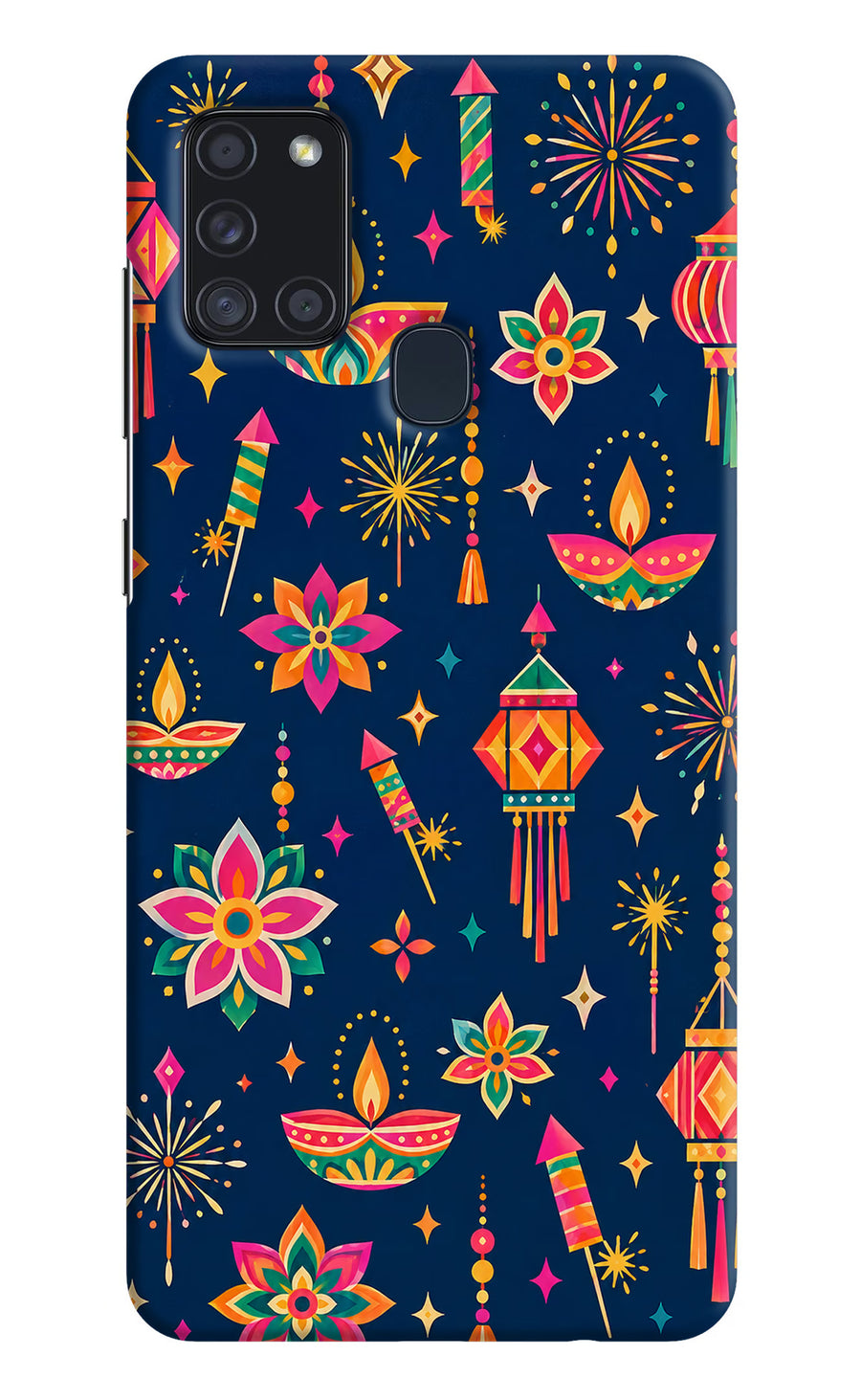 Festive Pop Samsung A21s Back Cover, Hard case