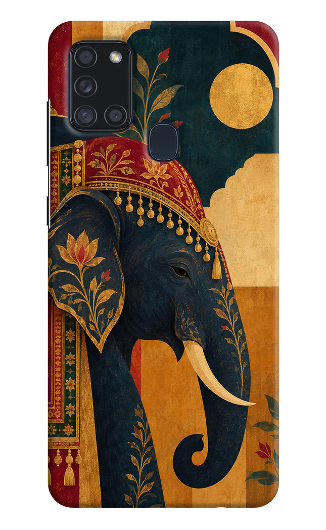 Royal Elephant Samsung A21s Hard Case Back Cover by Casekaro