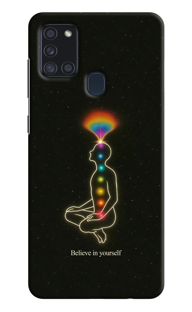 Believe in yourself Samsung A21s Hard Case Back Cover by Casekaro