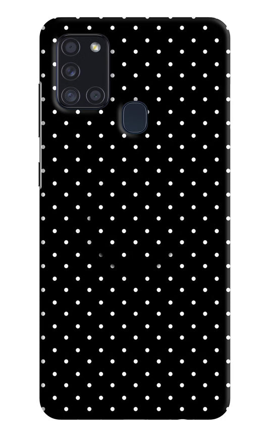 White Dots Samsung A21s Pop Case by Casekaro