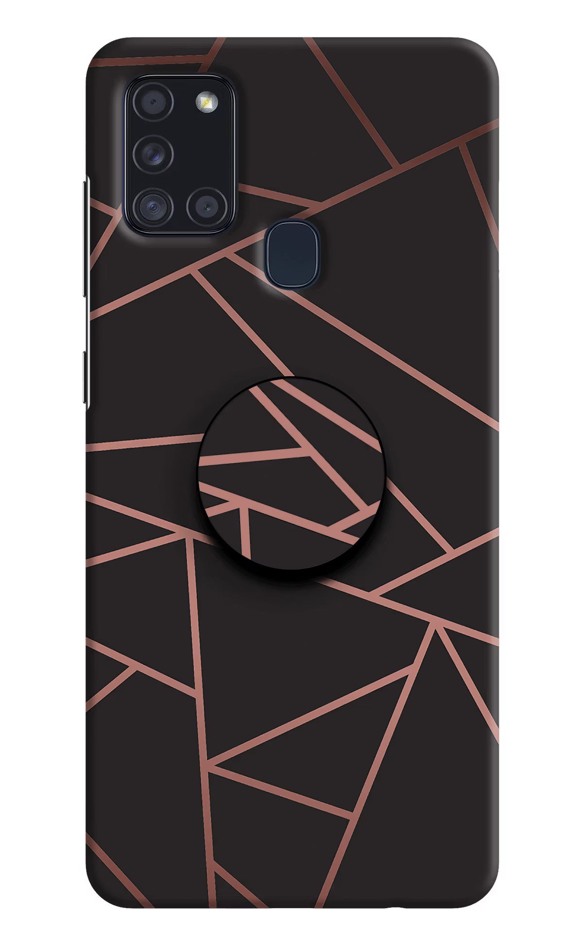 Geometric Pattern Samsung A21s Pop Case by Casekaro