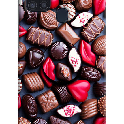 Chocolates Samsung A21s Pop Case by Casekaro