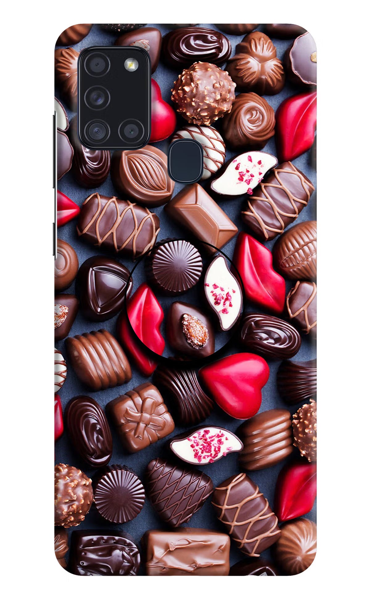 Chocolates Samsung A21s Pop Case by Casekaro