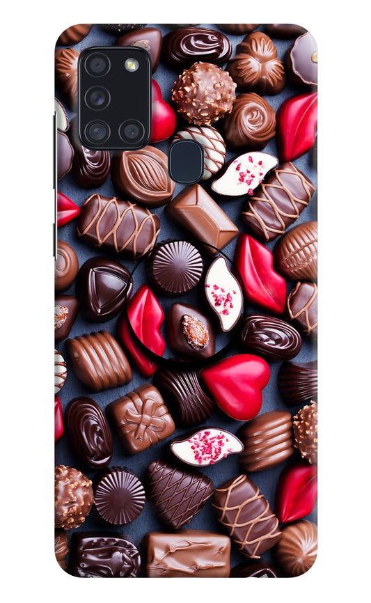 Chocolates Samsung A21s Pop Case by Casekaro