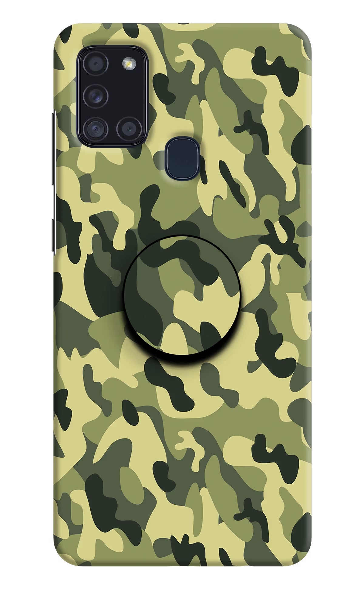 Camouflage Samsung A21s Pop Case by Casekaro
