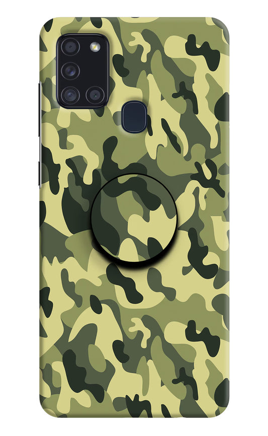 Camouflage Samsung A21s Pop Case by Casekaro