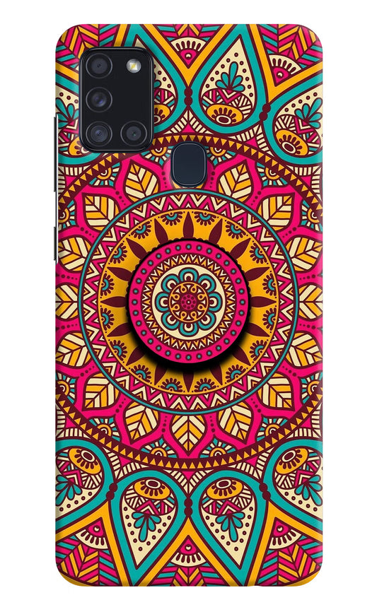 Mandala Samsung A21s Pop Case by Casekaro