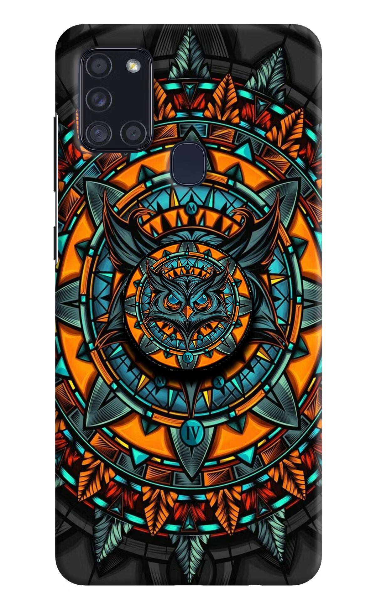 Angry Owl Samsung A21s Pop Case by Casekaro