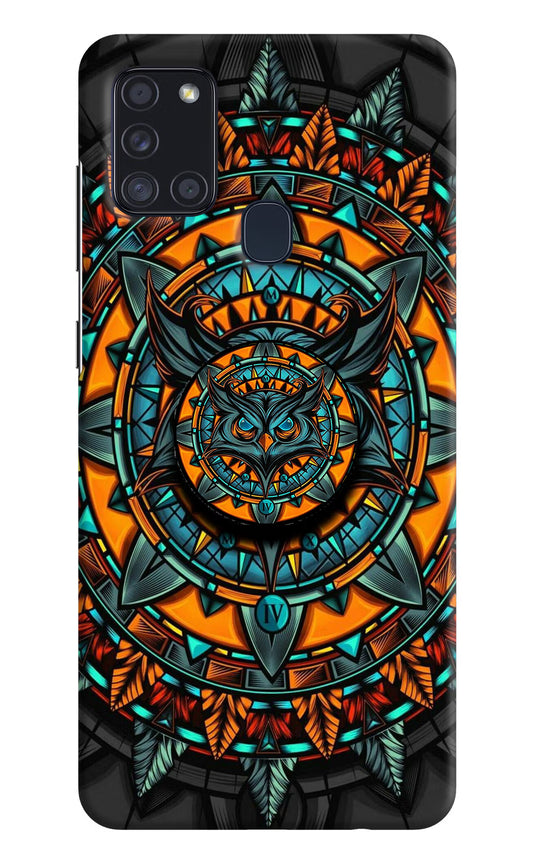 Angry Owl Samsung A21s Pop Case by Casekaro