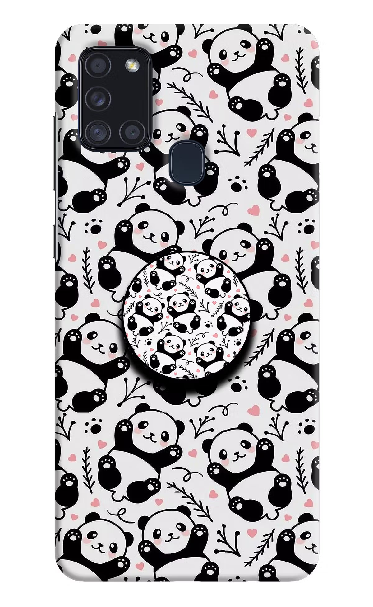 Cute Panda Samsung A21s Pop Case by Casekaro