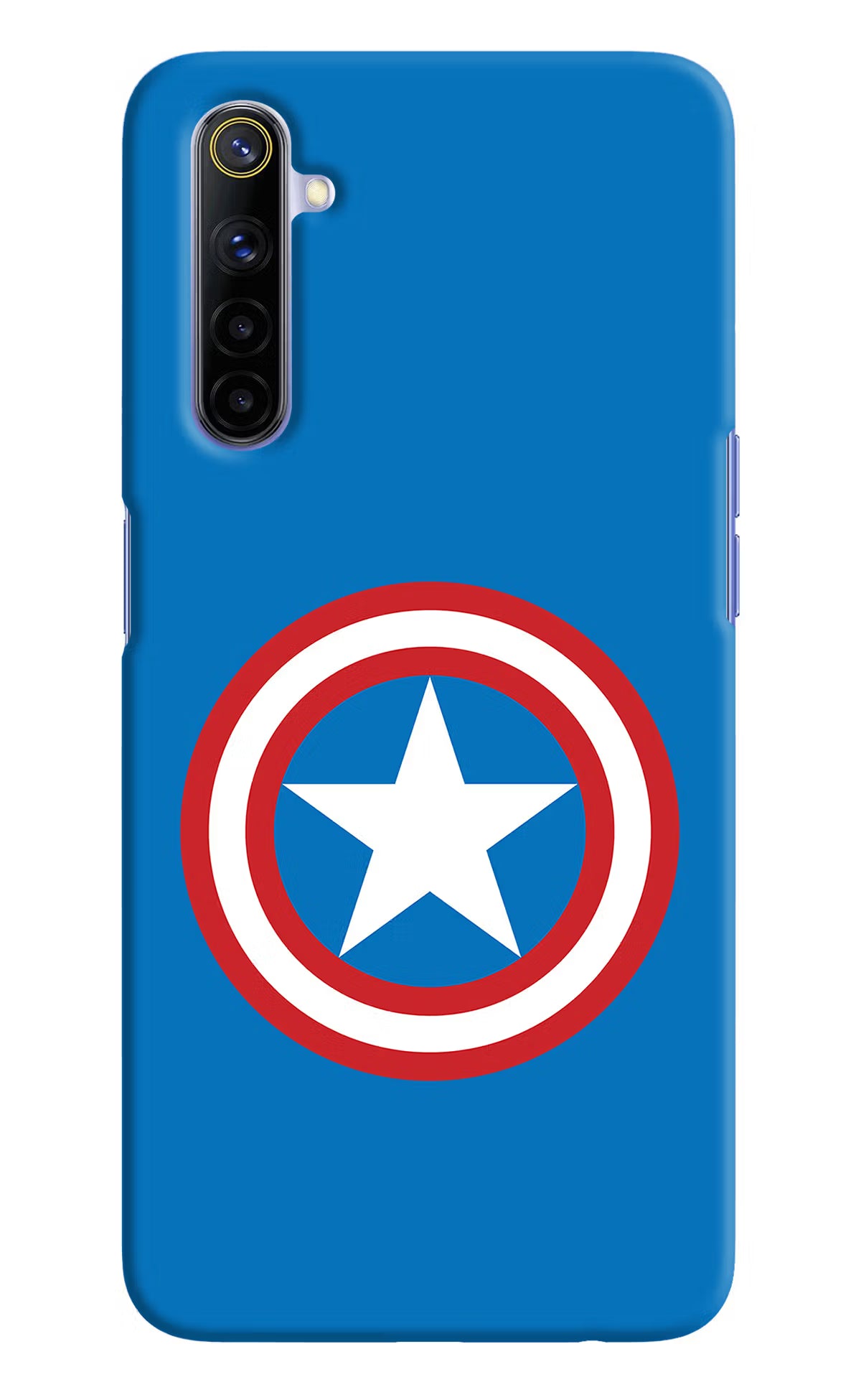 Captain America Logo Realme 6/6i Hard Case Back Cover by Casekaro