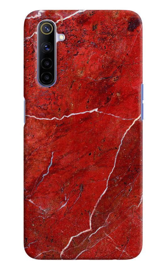 Red Marble Design Realme 6/6i Hard Case Back Cover by Casekaro