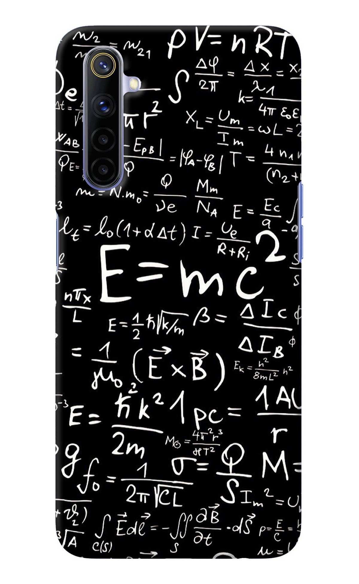 Physics Albert Einstein Formula Realme 6/6i Back Cover