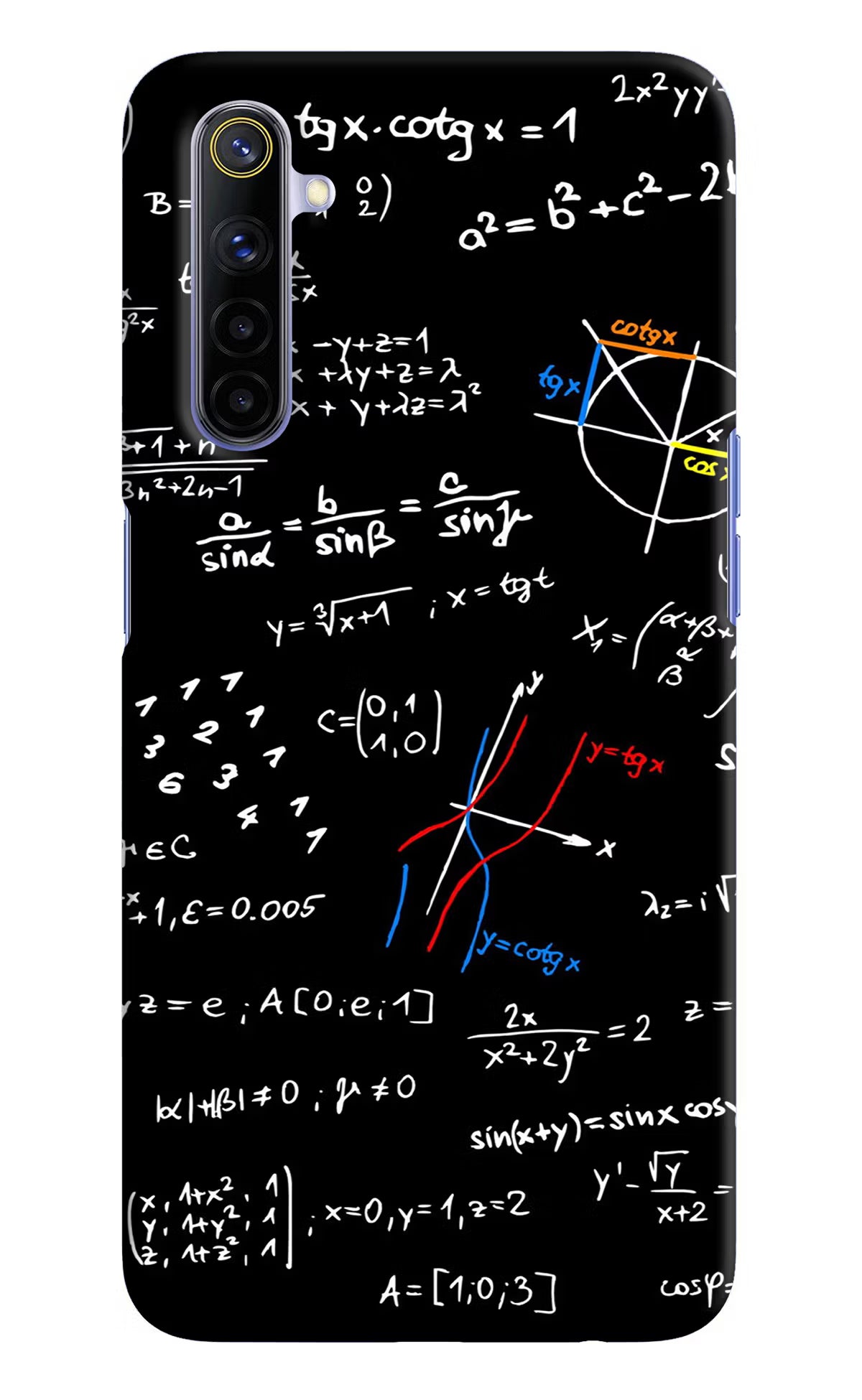 Mathematics Formula Realme 6/6i Hard Case Back Cover by Casekaro