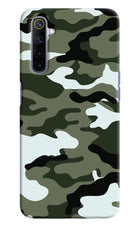 Camouflage Realme 6/6i Hard Case Back Cover by Casekaro