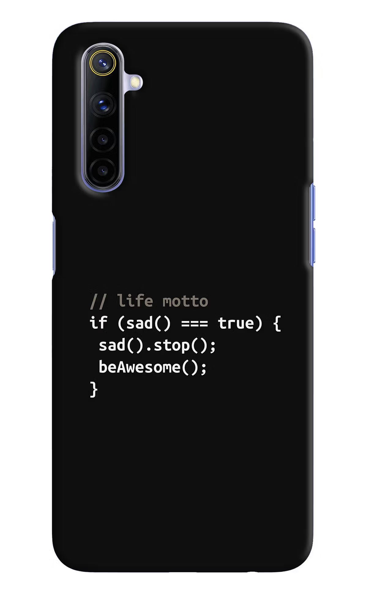Life Motto Code Realme 6/6i Hard Case Back Cover by Casekaro