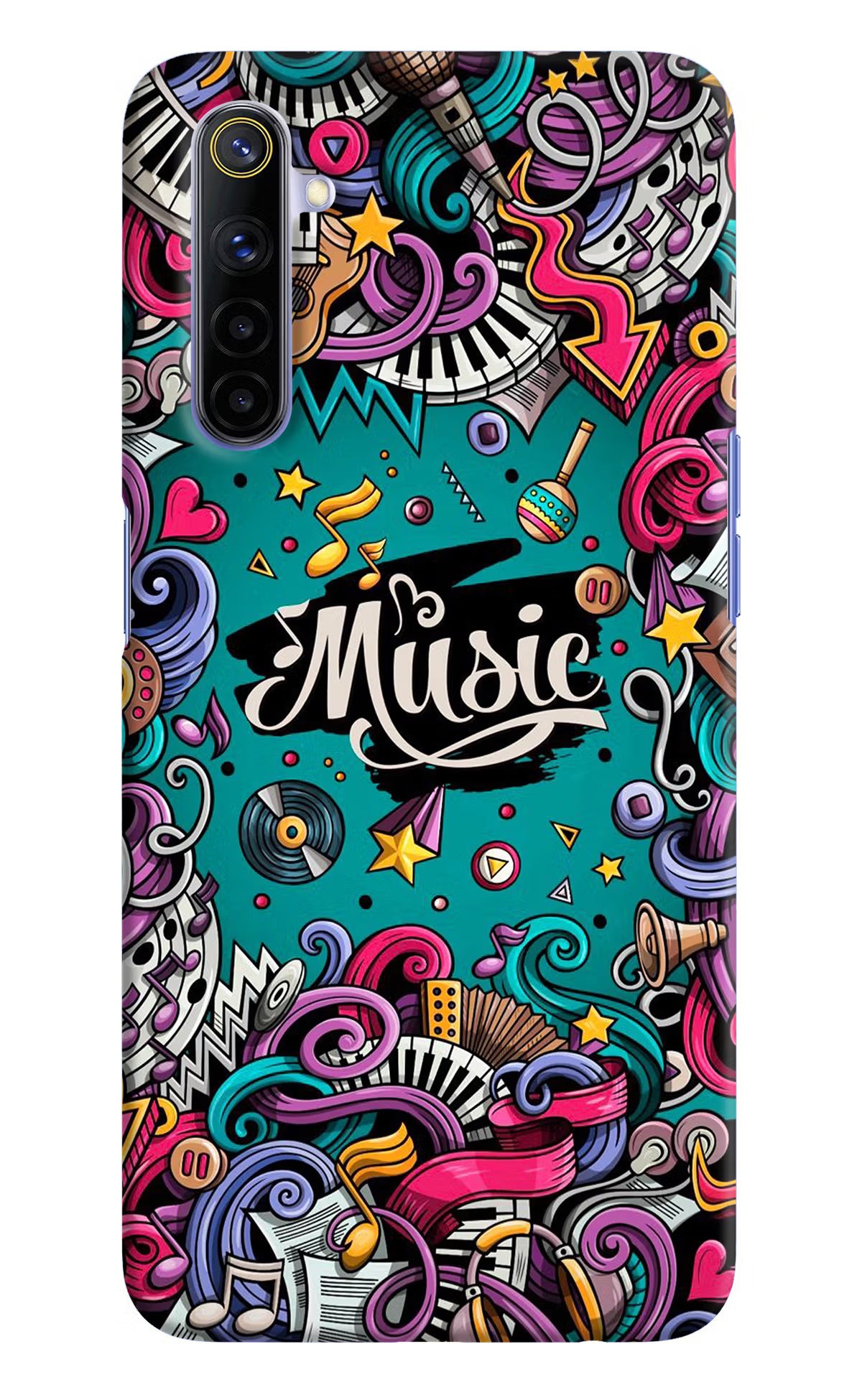 Music Graffiti Realme 6/6i Hard Case Back Cover by Casekaro
