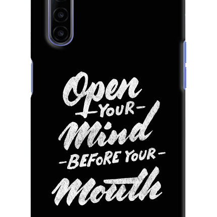Open Your Mind Before Your Mouth Realme 6/6i Hard Case Back Cover by Casekaro