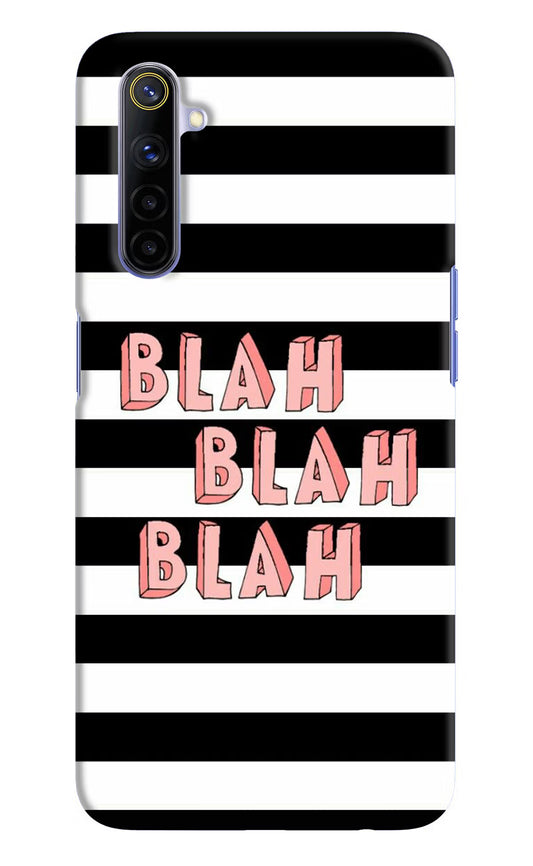 Blah Blah Blah Realme 6/6i Hard Case Back Cover by Casekaro