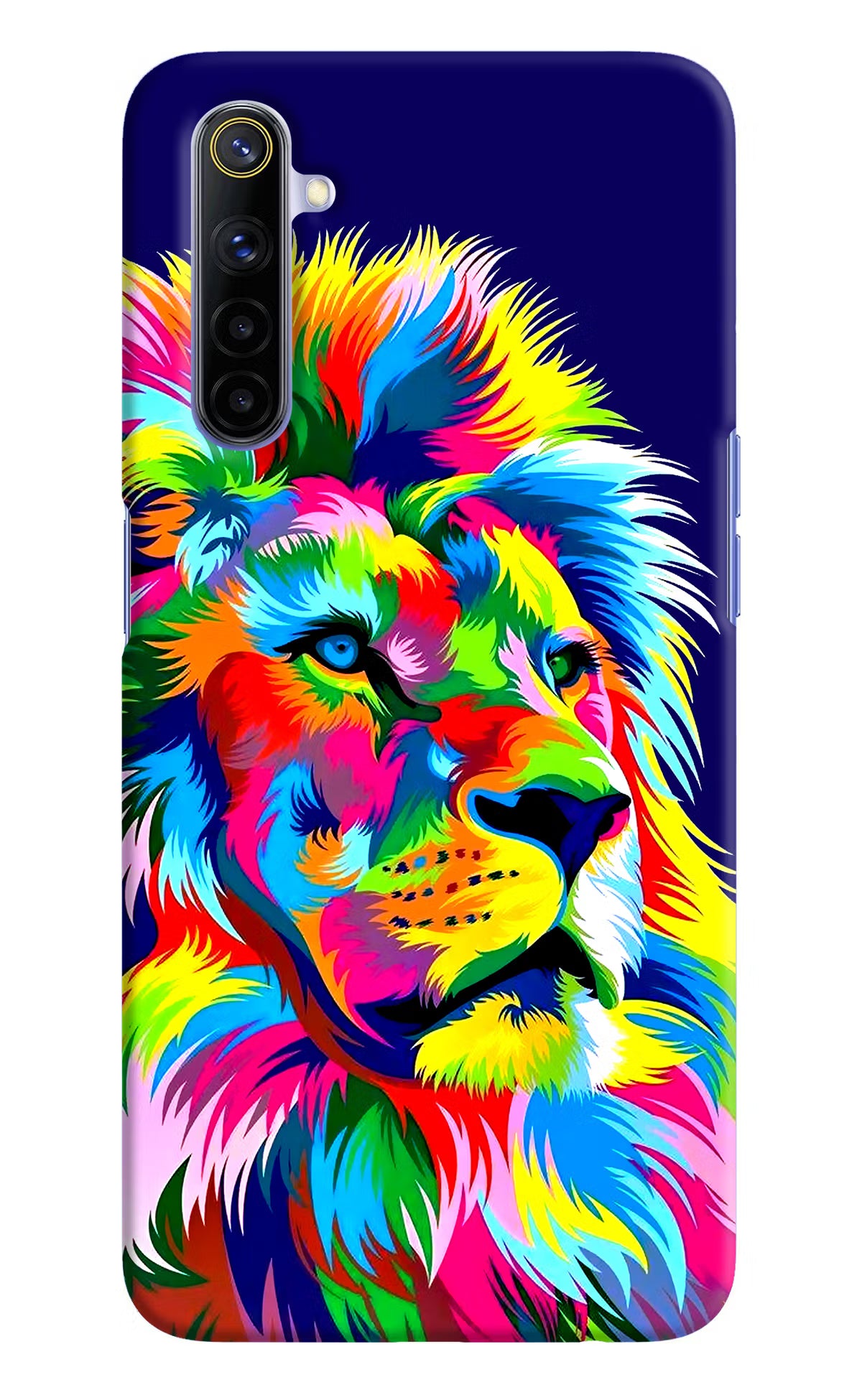 Vector Art Lion Realme 6/6i Hard Case Back Cover by Casekaro
