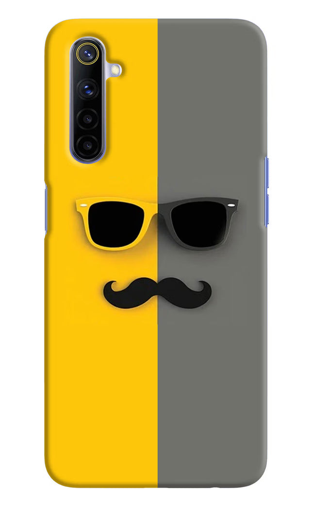 Sunglasses with Mustache Realme 6/6i Hard Case Back Cover by Casekaro