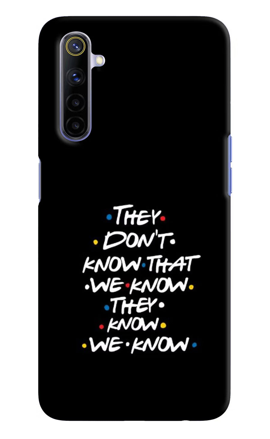 FRIENDS Dialogue Realme 6/6i Back Cover, Hard case