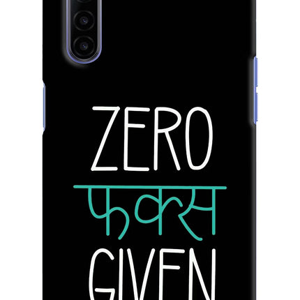 Zero Fucks Given Realme 6/6i Hard Case Back Cover by Casekaro