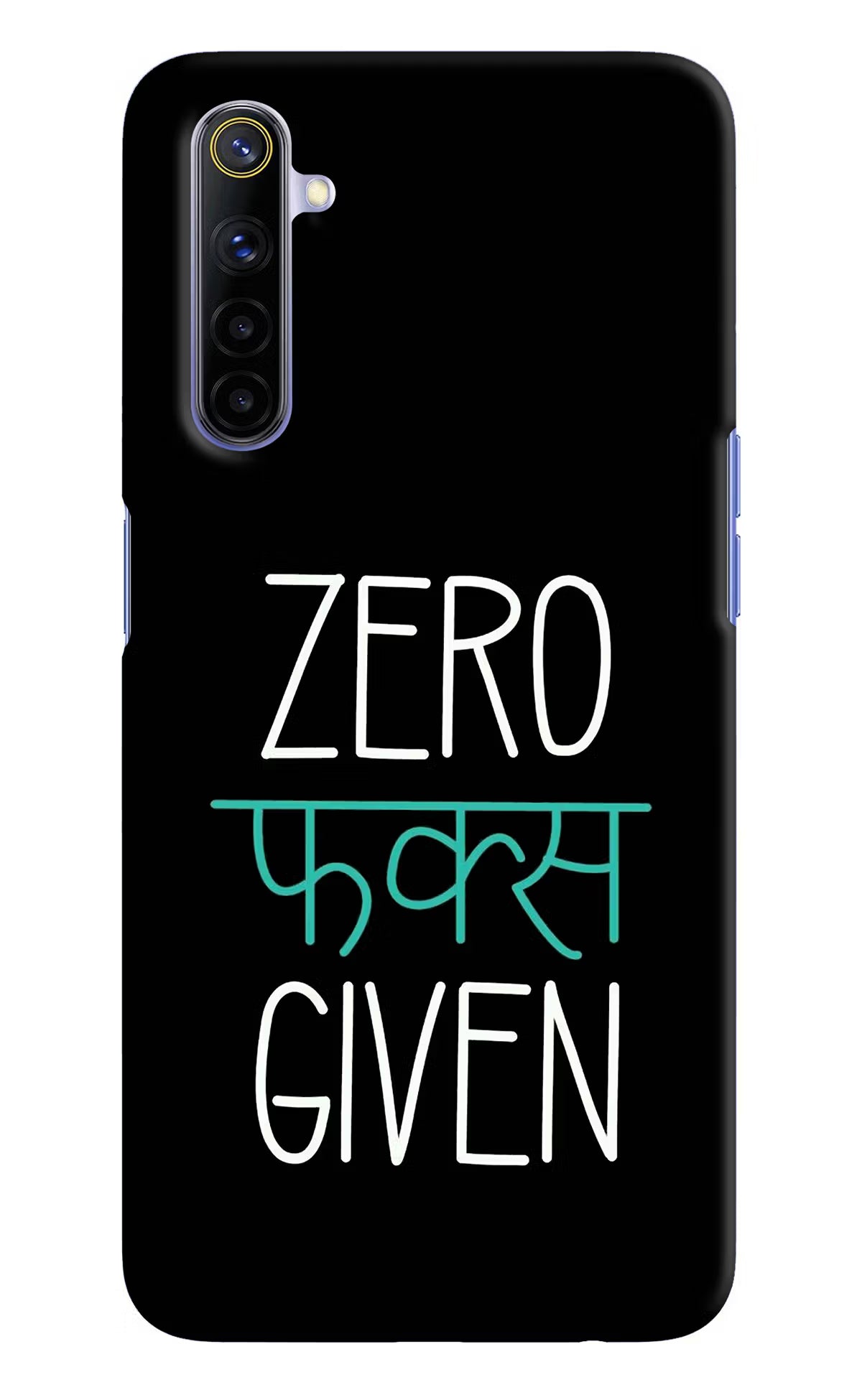Zero Fucks Given Realme 6/6i Hard Case Back Cover by Casekaro