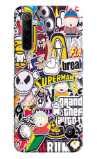 Sticker Bomb Realme 6/6i Hard Case Back Cover by Casekaro