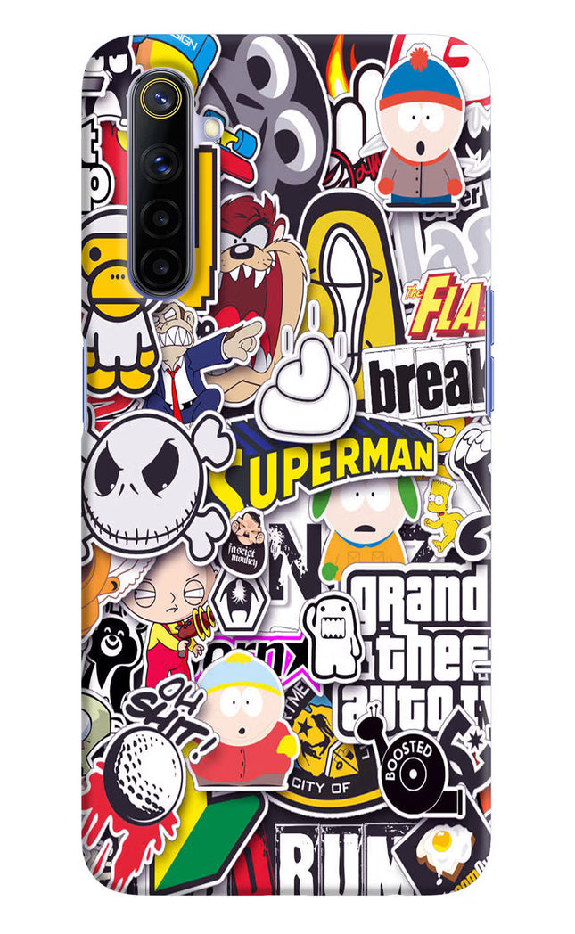 Sticker Bomb Realme 6/6i Hard Case Back Cover by Casekaro