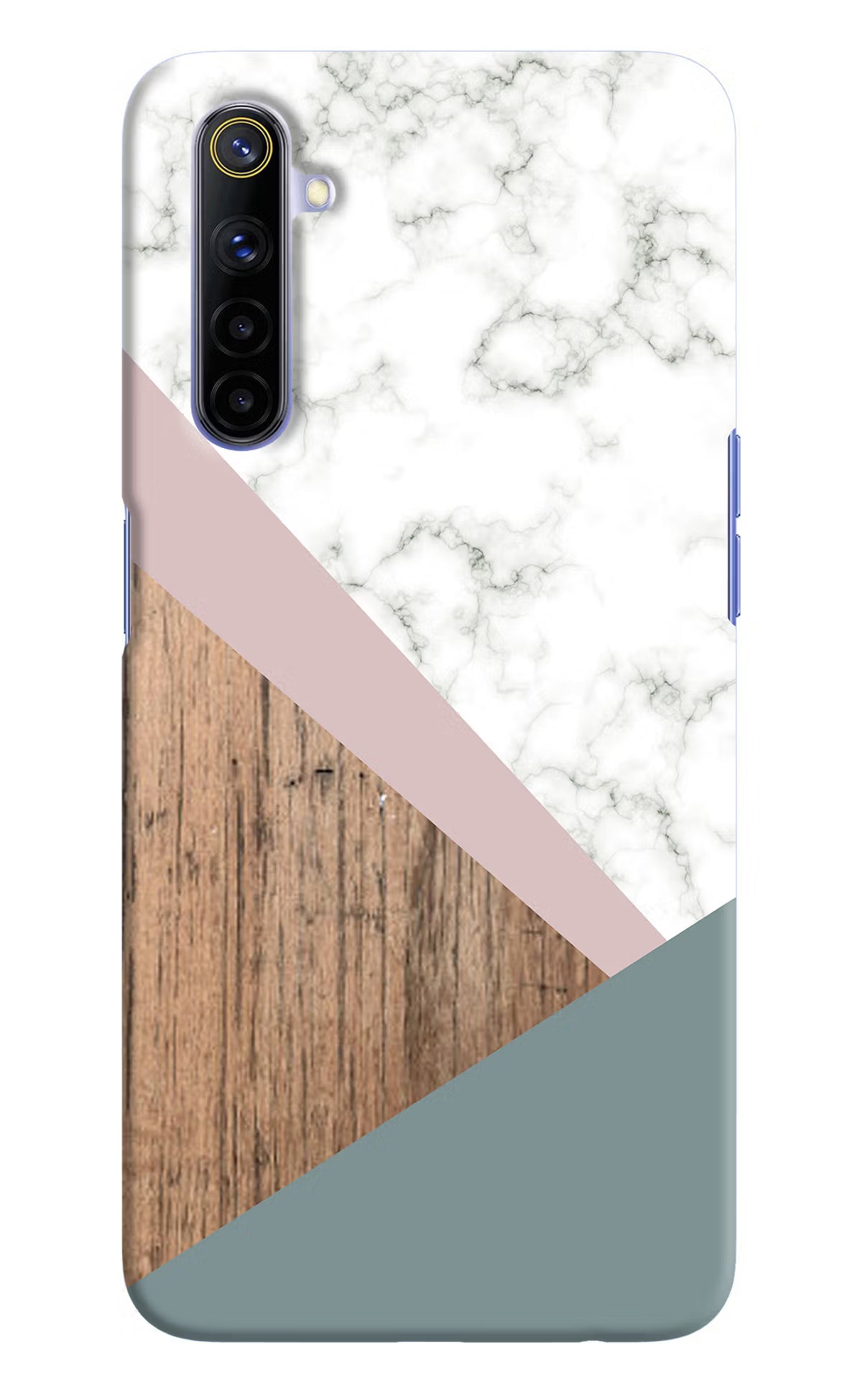 Marble wood Abstract Realme 6/6i Hard Case Back Cover by Casekaro