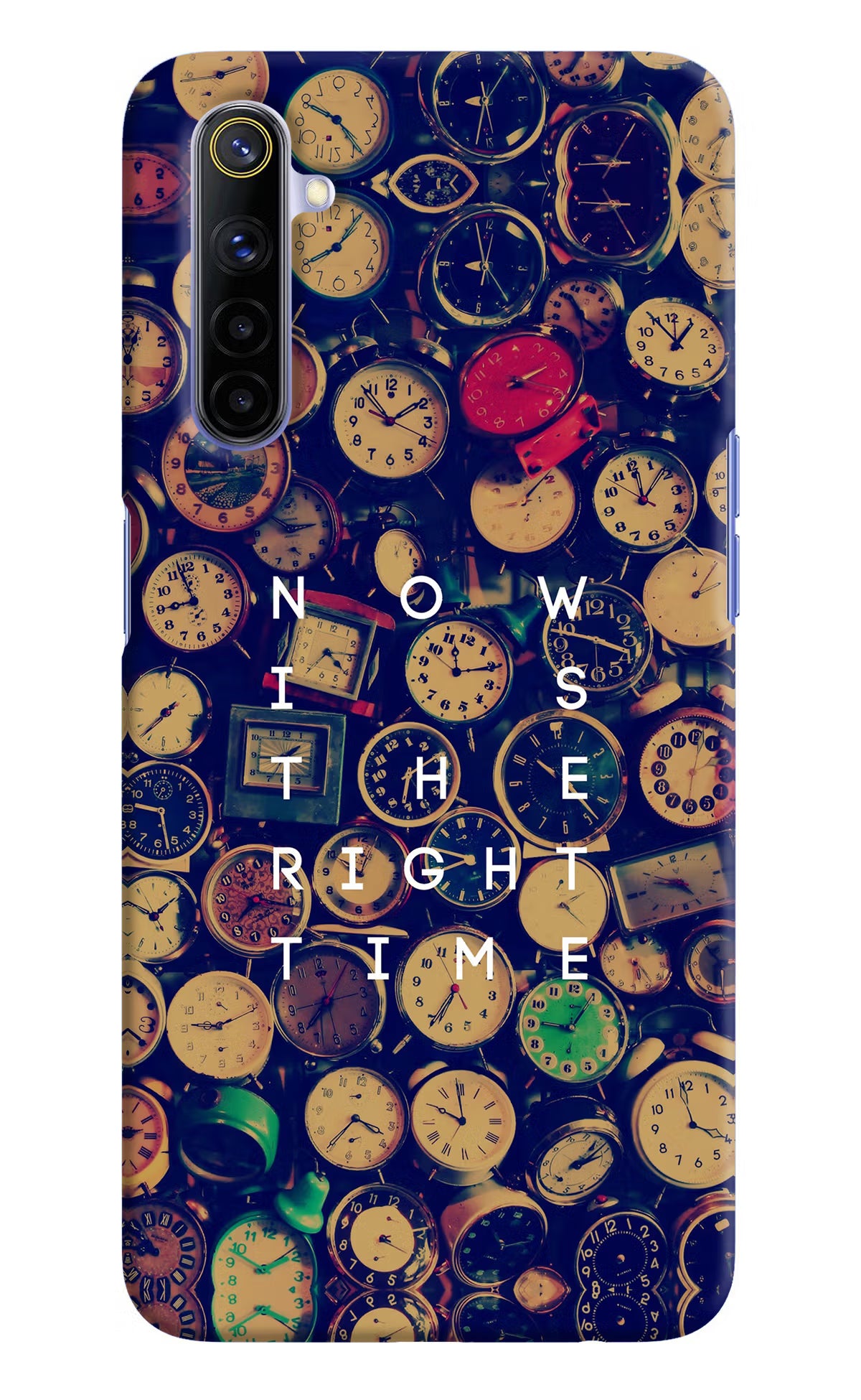 Now is the Right Time Quote Realme 6/6i Hard Case Back Cover by Casekaro