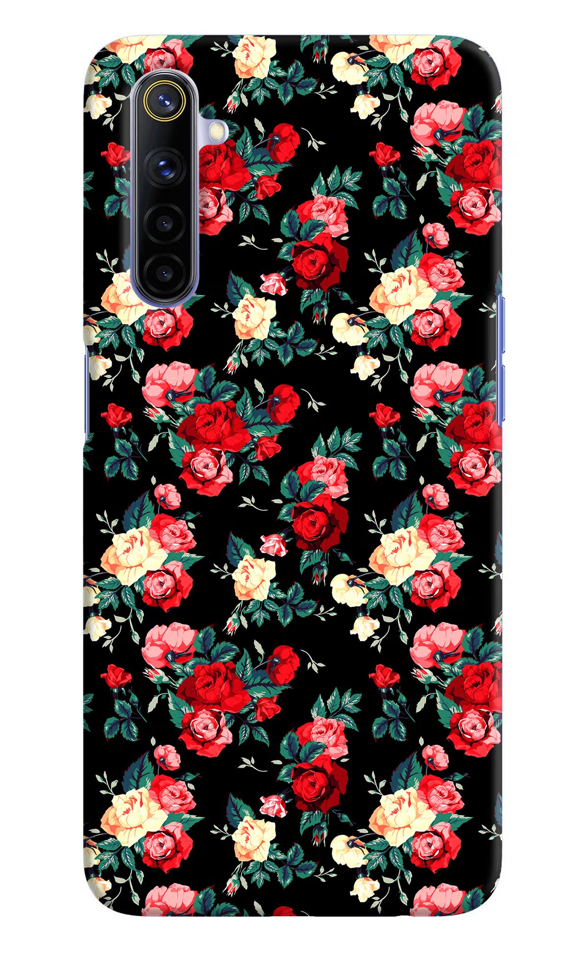 Rose Pattern Realme 6/6i Hard Case Back Cover by Casekaro