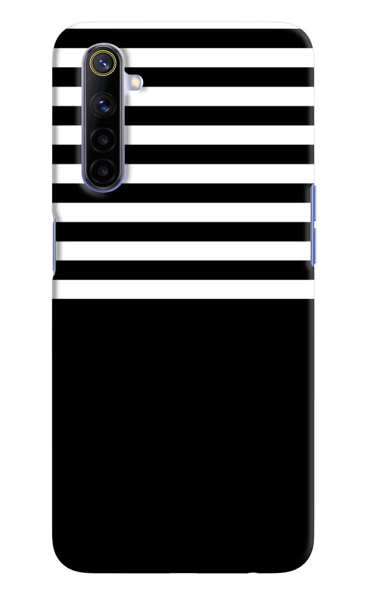 Black and White Print Realme 6/6i Hard Case Back Cover by Casekaro