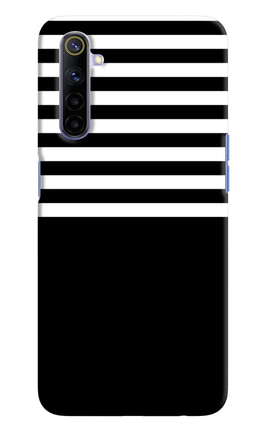 Black and White Print Realme 6/6i Hard Case Back Cover by Casekaro