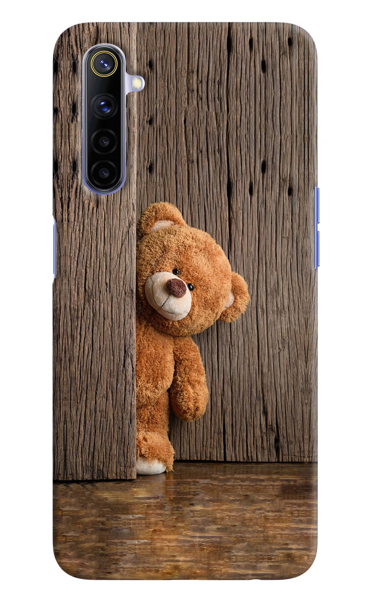 Teddy Wooden Realme 6/6i Hard Case Back Cover by Casekaro