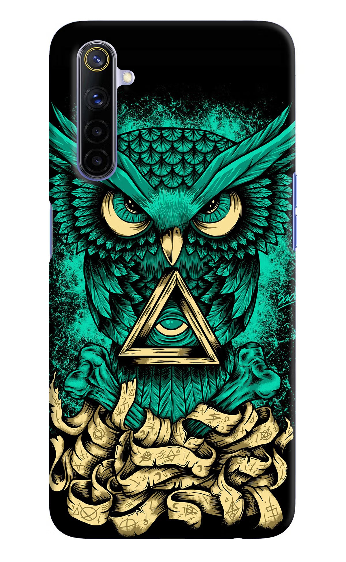 Green Owl Realme 6/6i Hard Case Back Cover by Casekaro