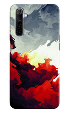 Fire Cloud Realme 6/6i Hard Case Back Cover by Casekaro