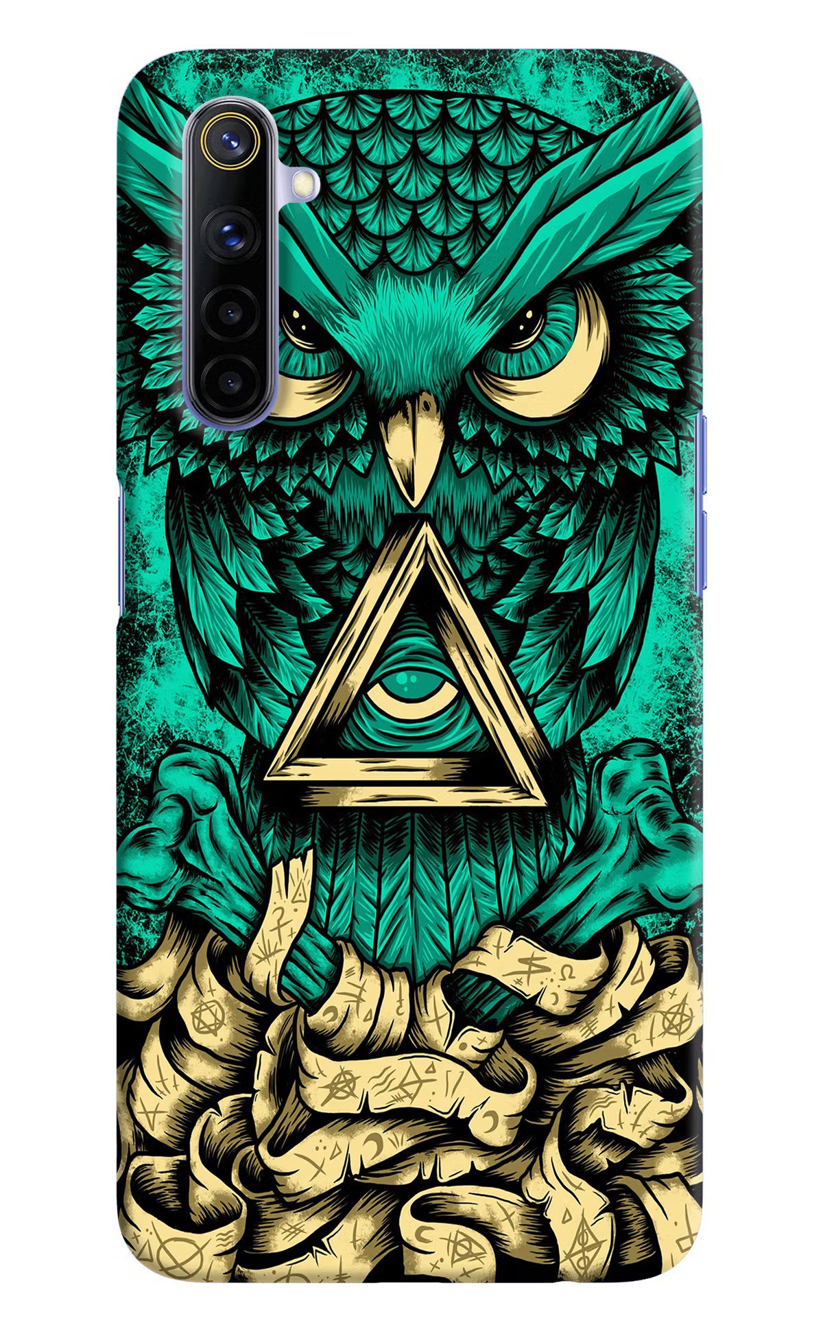 Green Owl Realme 6/6i Hard Case Back Cover by Casekaro